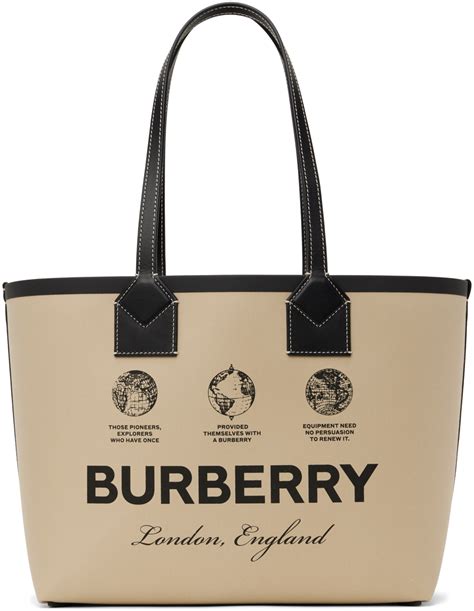 tote bags burberry|Burberry beige tote bag original.